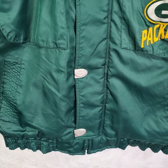 Vtg 90s NFL Pro Line Green Bay Packers Jacket Coat Sz XL Logo Athletic Full-Zip - Picture 6 of 16